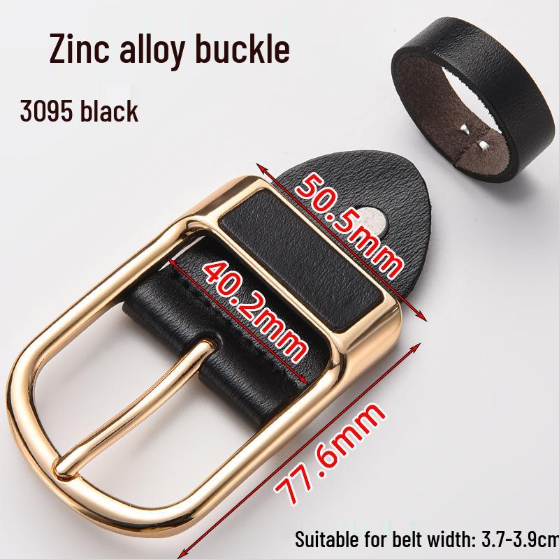 Men's Genuine Leather Pin Buckle Waistband Accessory