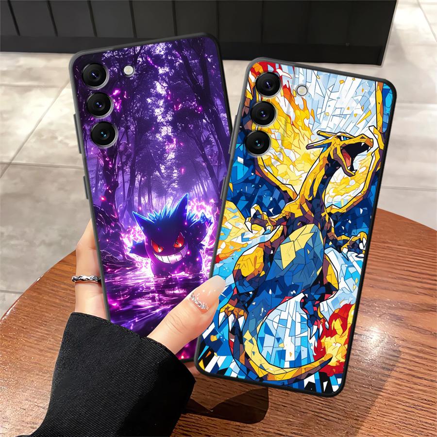 Чехол для телефона Samsung Galaxy A70 A16 A40 A05 A17 A06 A50 A13 A20 A12 A04 A15 Аниме Покемон Генгар