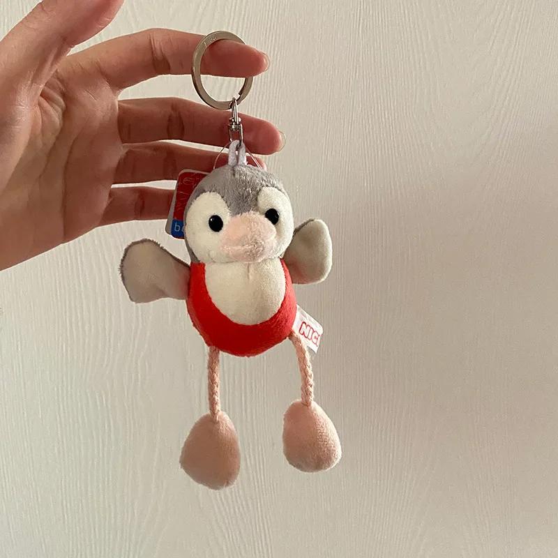 Новый Мультяшный Каваи Животный Мир Плюшевая Игрушка Брелок Подвеска Креативный Инс Маленький Свежий Милый Маленькое Животное Плюшевая Подвеска для Рюкзака