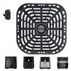 7.3 Inch Square Tray 4QT Air Fryer Replacement Grill Plate Pans Nonstick Suitable For Healthier Cooking Pizza Vegetables
