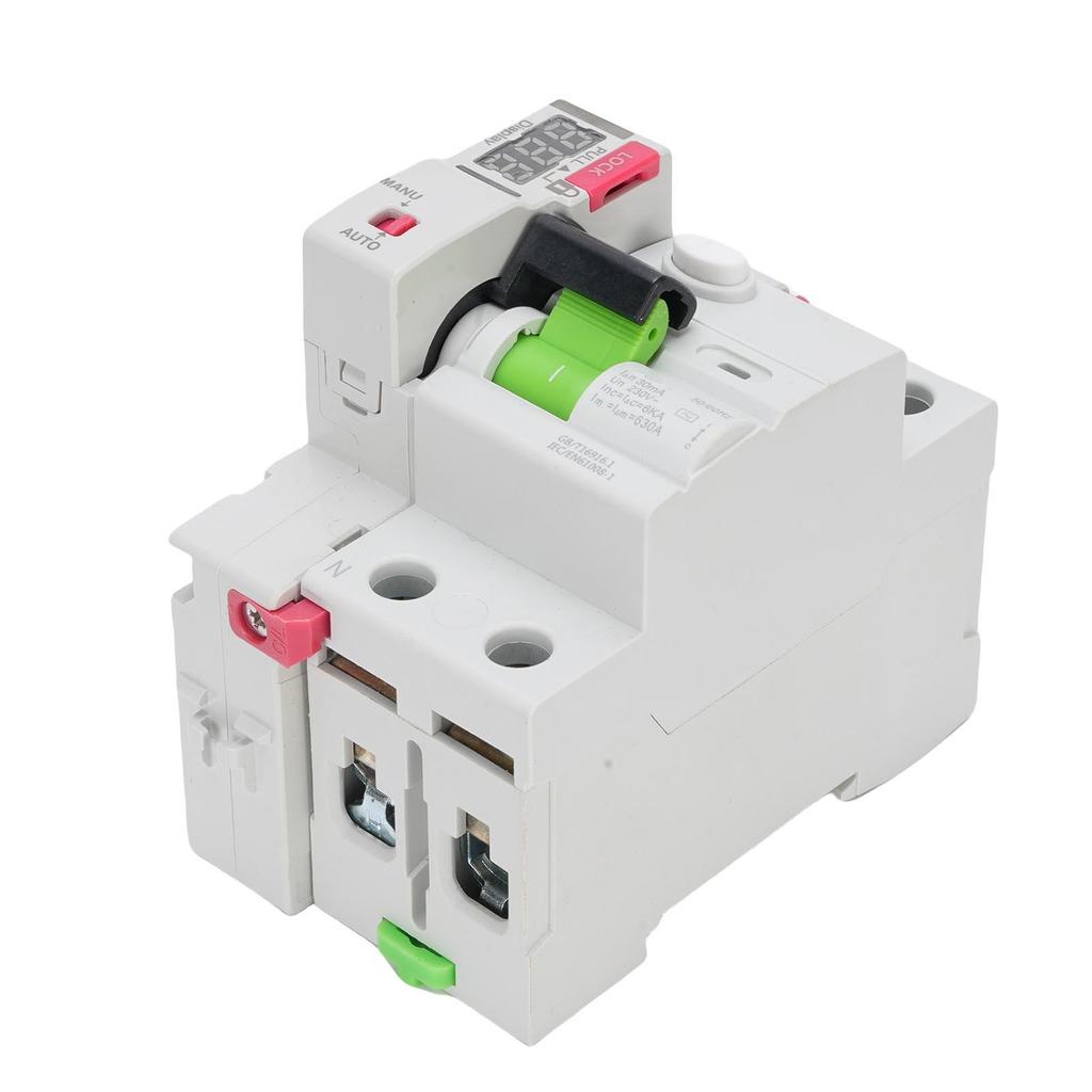RCCB Rest Current Earth Leakage Circuit Breaker 2P RCD Type A with Digital Display Automatic Reset 40A