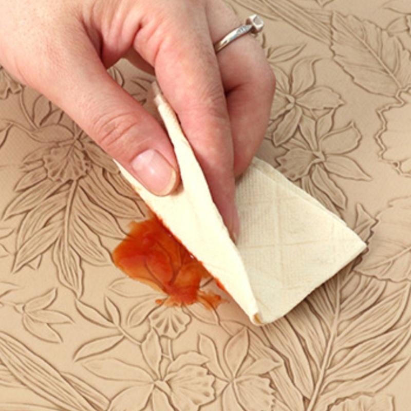 1/4/6PCS Khaki Fan-Shaped Table Placemats Thick Faux Leather Heat Resistant Western Table Dining Mat Christmas Gift Table Pads