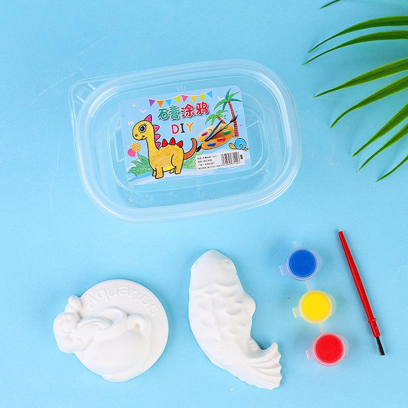 Кукла из гипса, раскрашивающая игрушку своими руками, креативная ручная работа, раскраска из гипса, художественная граффити-игрушка, обучающая игрушка, подарок на день рождения