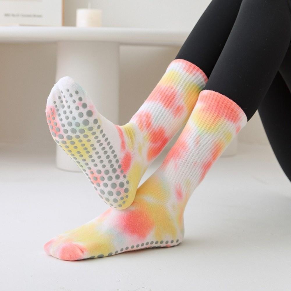 Colorful Yoga Pilates Socks Cotton Floor Socks Fashion Compression Socks Dance Fitness Training