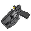 Кобура Kydex для прихованого носіння IWB для Glock 17 19 19X 22 23 25 31 32 44 45 з тактичним ліхтарем Olight Baldr Pro R