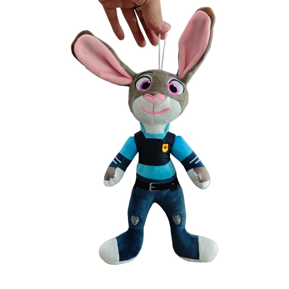Zootopia Plush Toys Cartoon Anime Fox Nick Rabbit Judy Doll Soft Stuffed Birthday Gifts Kids Girlfriend 2 for Cuddly Fluffy Huggable Kawaii Comfort