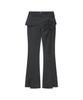 MISEKI SEOUL Side Shirring String Mini Skirt Pants Set Charcoal