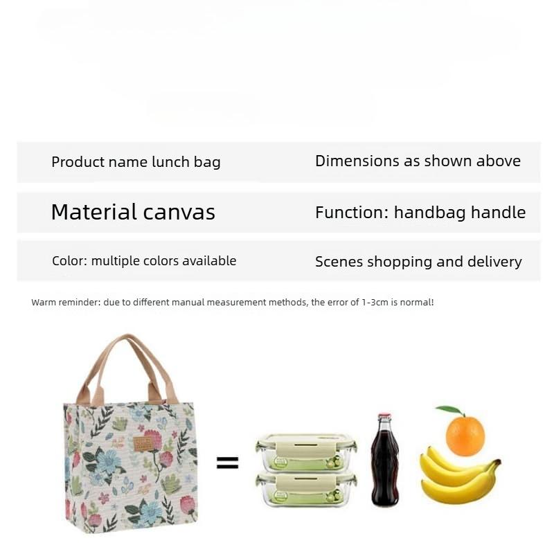 Винтажная холщовая сумка-тоут большой вместимости с цветочным узором