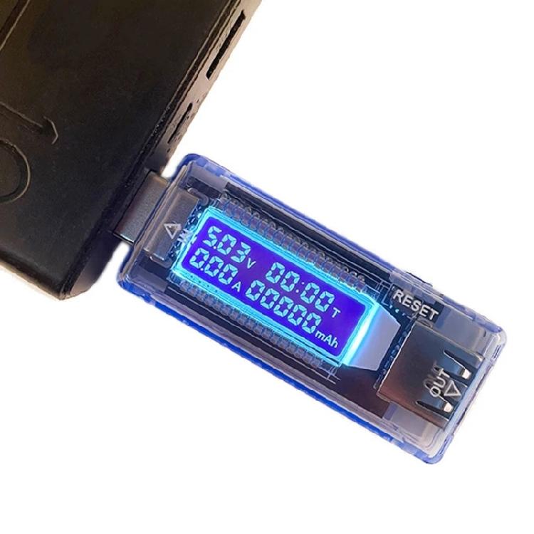 Домашний и офисный USB-тестер батарей с высокоточным измерителем емкости, силы тока и мощности