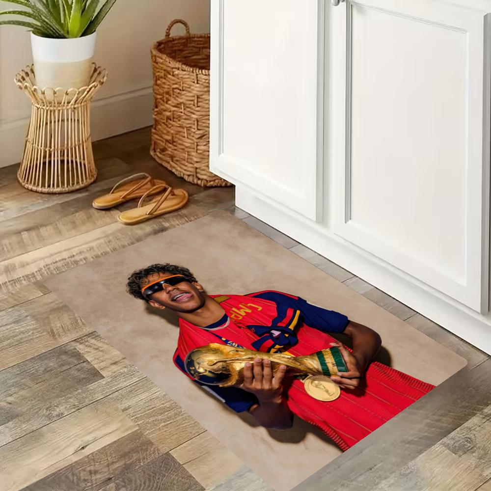 Lamine Yamal Kitchen Mats Durable Bathroom Pads Comfortable Rugs Carpets For Kitchen Home Office Sink Laundry Room Bathroom Decor