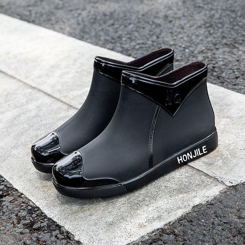 2024 Резиновые сапоги женские модные галоши фиолетовые теплые резиновые туфли на меховой подкладке женские мягкие ботильоны без застежек плюшевые резиновые сапоги