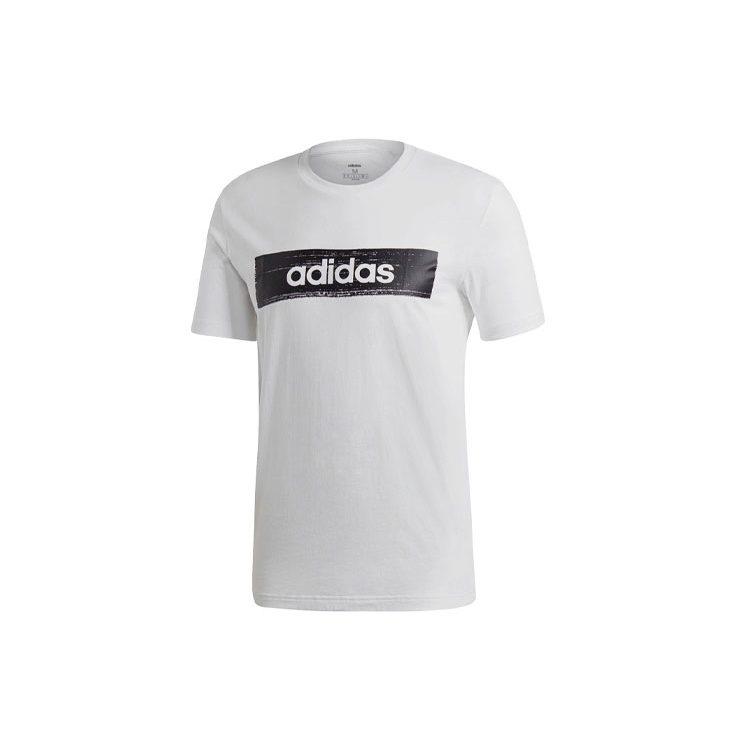 adidas Футболки Мужские Белые С Круглым Вырезом Умеренный Прямой Крой EI4587