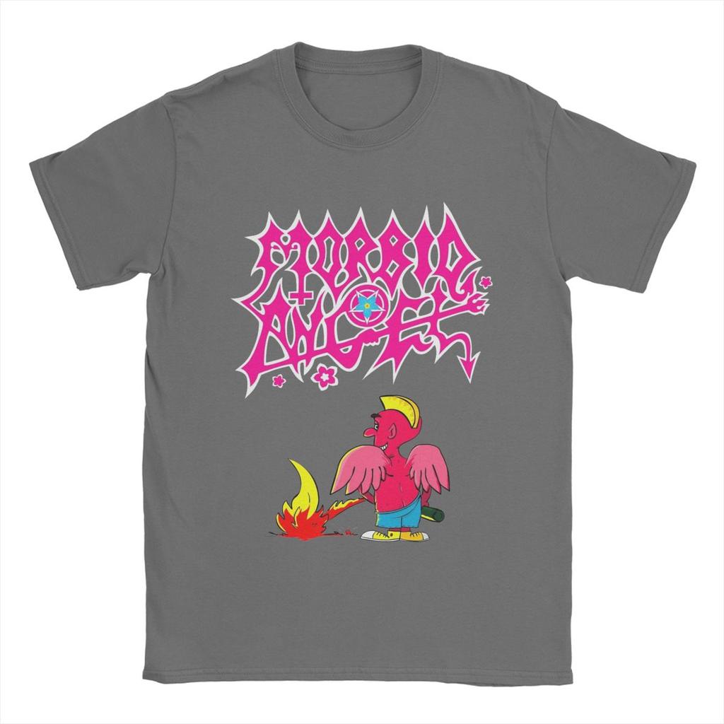 Футболка Morbid Angel Pink Devil Мужская 100% Хлопок Забавные Футболки Круглый Вырез Футболки Группы Короткий Рукав Одежда