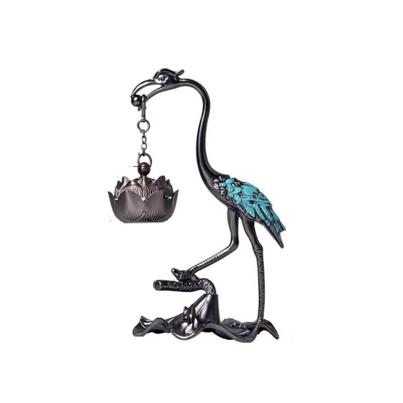 Креативная подвесная благовонница в виде журавля и лотоса - Дзен, чайная церемония, домашний декор.