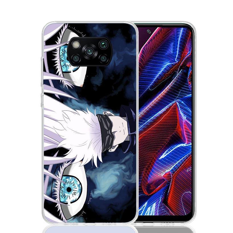 Япония Аниме JujuKaisen Чехол для телефона Для Xiaomi Poco X7 X6 X5 Pro F7 Ultra Redmi 15C 15 13 13C 12 12C 10 10A 10C 9 9A 9C 9T Чехол P