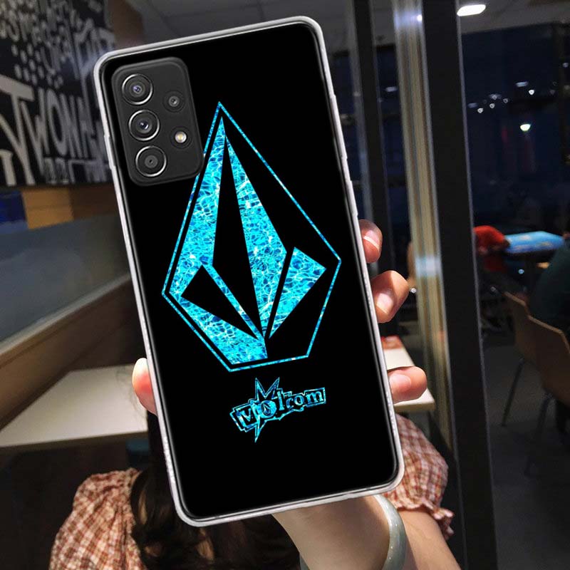 Чехол для телефона Volcom с логотипом для Samsung A54 A57 A37 A17 A14 A15 A12 A24 A34 A55 A35 A25 A52S A07 A05S A04S A22 A32 A72 Galaxy Note 20