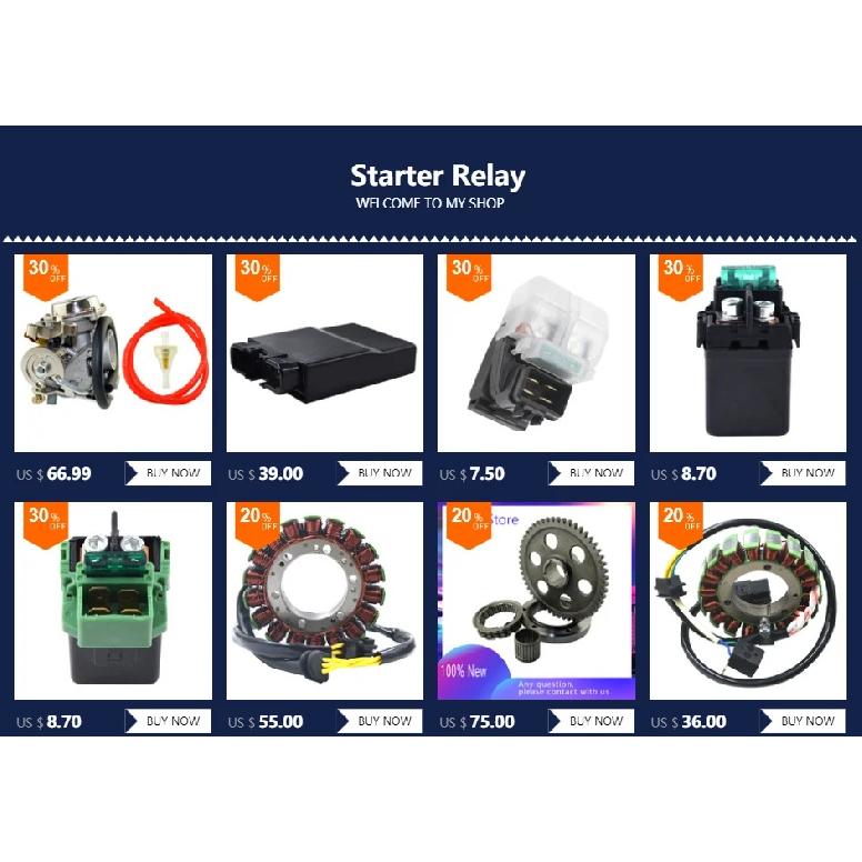 Motorcycle Starter Relay For SUZUKI VS800GLV INTRUDER DR125 ET SE DR 125 200 SE GR650 TEMPER GS 700 750 VS750 GS1100