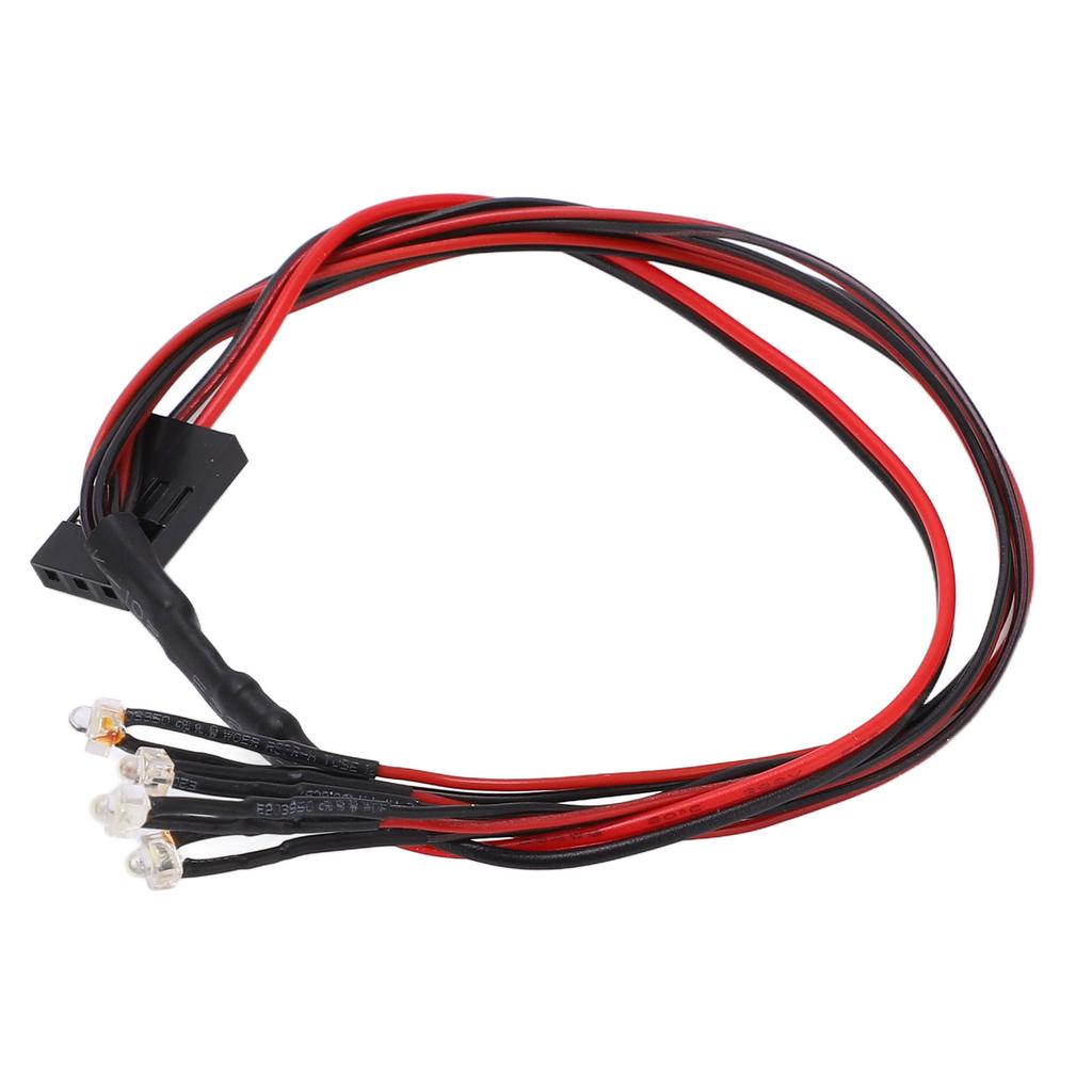 4 светодиодных фары 335 мм RC светодиодные ночные фары для Axial Scx24 124 118 RC автомобиля Фары Квадратные