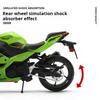 1/12 Scale Motorcycle Model for Kawasaki 400 Shock-Proof Alloy Motorcycle Model Toy Car Decoration Bracket Children's Toy