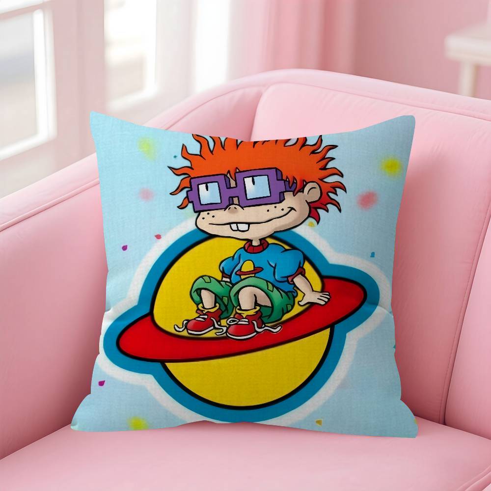 Классическая детская анимация R-Rugrats Подушка Наволочка Чехол для диванной подушки Украшение для комнаты Подарок для детей