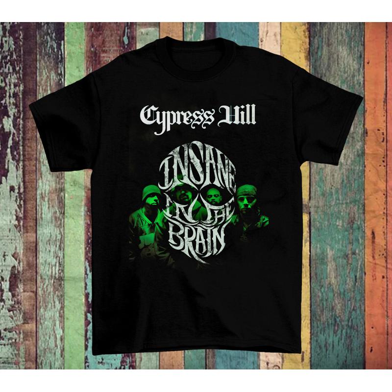 Cypress Hill Insane in the Brain Черная Футболка Размер S 4XL