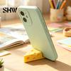 Стабильный держатель для телефона 3D-печатный сырный держатель, милый мини-крепление с держателем из твердого материала, кольцо-брелок, легкая портативная настольная подставка для