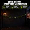 Paper Bats Halloween Banner Glowing Eyes Paper Bats Flag Hanging Garland  Halloween Party