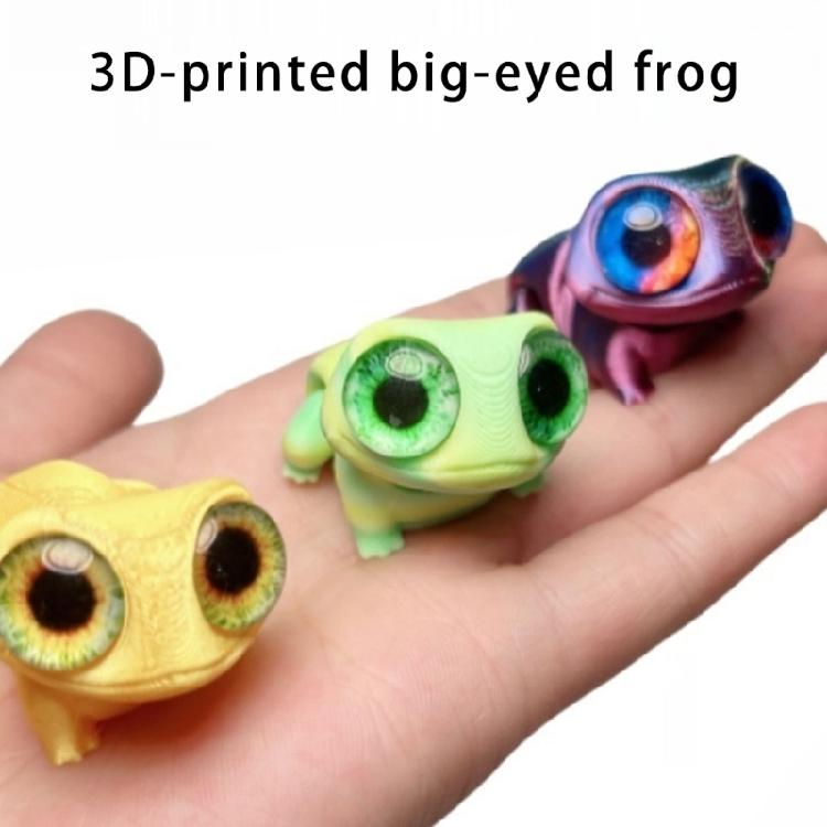 Красочная Фигурка Лягушек Детализированная 3D Печать Миниатюра Настольный Дисплей Миниатюрная Фигурка Животного