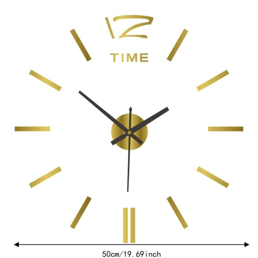Frameless 3D Wall Clock Battery Operated Mirror Wall Clock Wall Clock Decor Living Room Decor