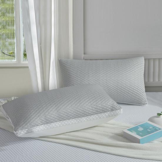 Summer Cool Pillow Washable 3D Texture Pillow with Mesh Border Breathable Cooling Pillow for Deep Sleep Home Bedroom Dormitory