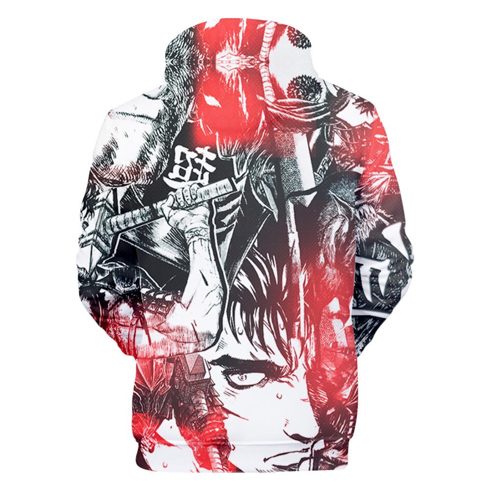 Весенне-осенние мужские толстовки с 3D принтом японского аниме, толстовка большого размера, готический пуловер с длинными рукавами, мужская толстовка, топы в стиле Харадзюку