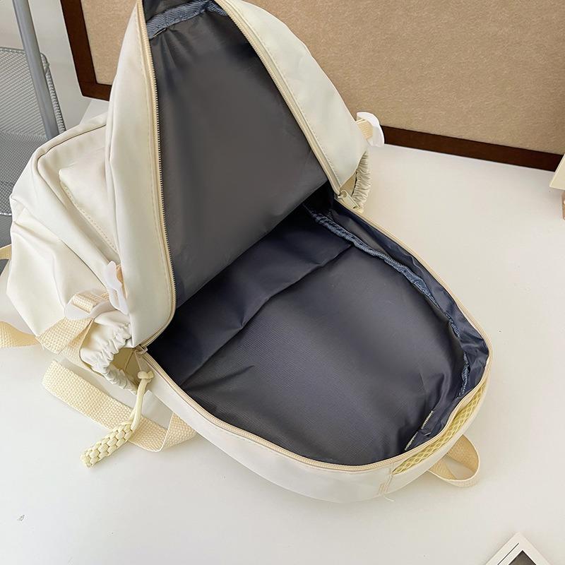 School Bag Junior High School Girls College High School Versatile Contrasting Color Backpack Niche Design College Student Backpack