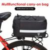 PVC Bicycle Rear Seat Bag - Waterproof Trunk Pannier with Ample Storage Space for Cycling Accessories - Durable and Easy To Install Bike Rack Bag