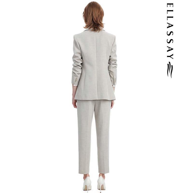 ELLASSAY Women's Spring/Summer Cropped Suit Trousers