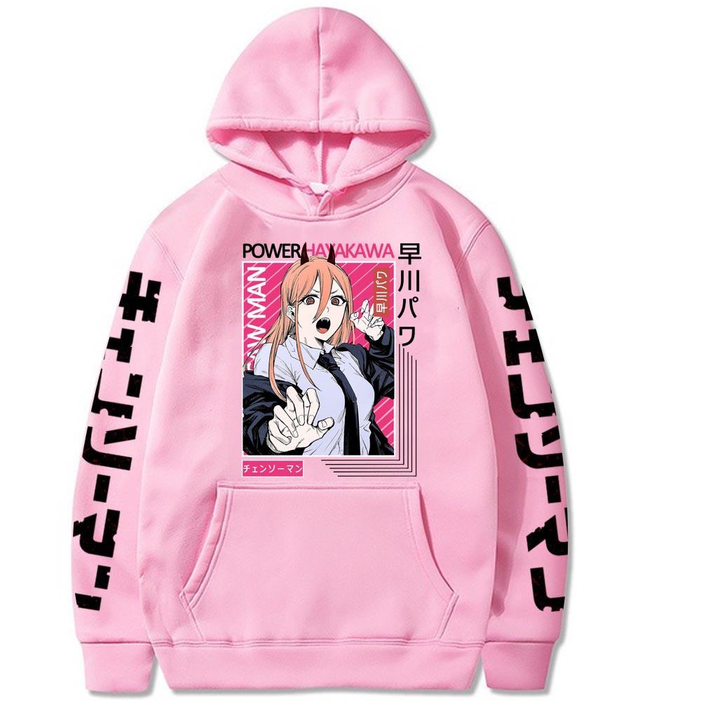 Толстовка с капюшоном Chainsaw Man для мужчин и женщин, повседневная унисекс уличная модная толстовка с капюшоном, осенне-зимняя одежда