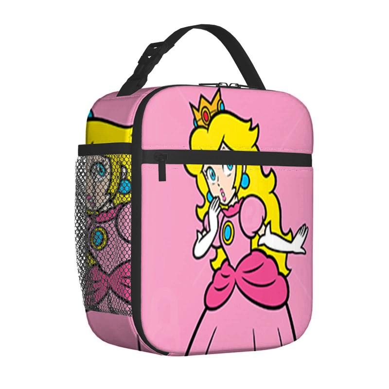 Mario Cartoon Insulated Lunch Bag Kids - 3D Printed Full-Print Portable School Outdoor Picnic Tote