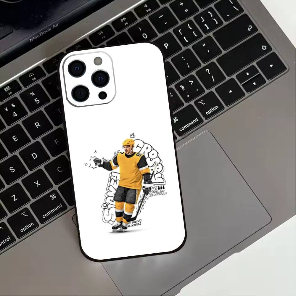 Чехол для телефона хоккеиста С-Сидни Кросби для iPhone 17,16,15,14,13,12,11 Plus,Pro Max,XS, Мягкий силиконовый черный чехол