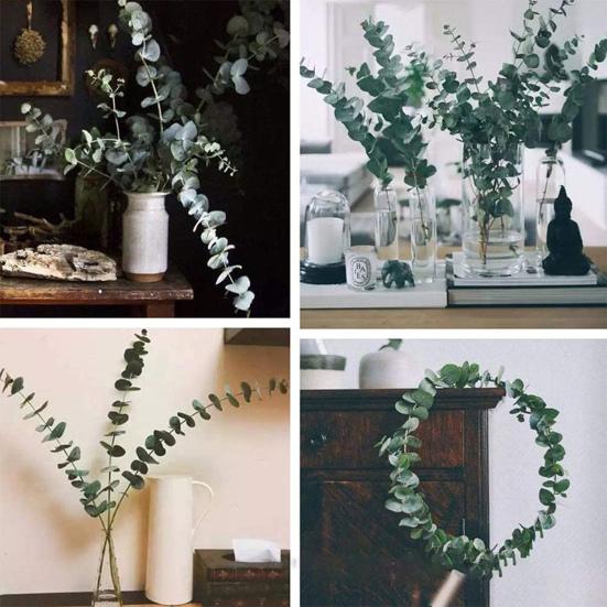 17-дюймовые красивые искусственные листья эвкалипта расслабляются и реалистичны своими руками