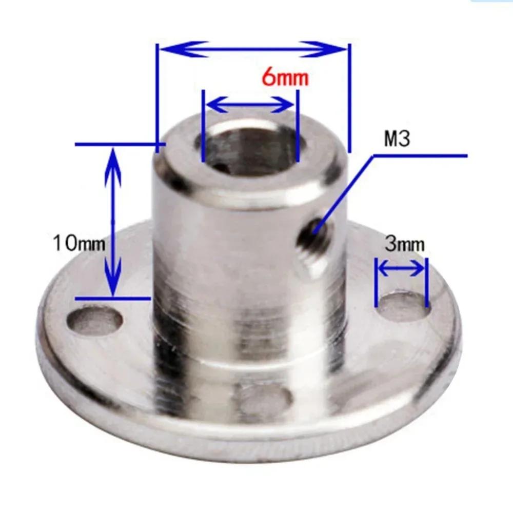 4pcs Flange Coupling Motor Guide Shaft Coupler Motor Connector Power Tools Accessories Plug 6mm 8mm With Screws Flange Coupling