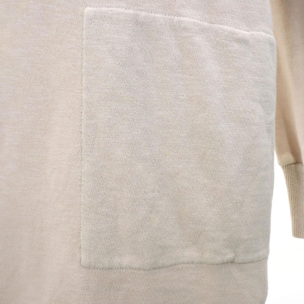 R by 45rpm Made In Japan Long Sleeve Tunic Beige One-piece Sweatshirt Women Used