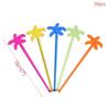 50pcs Colorful Coffee Beverage Stirrer Tropical Summer Juice Drink Stirrers  Party Favors