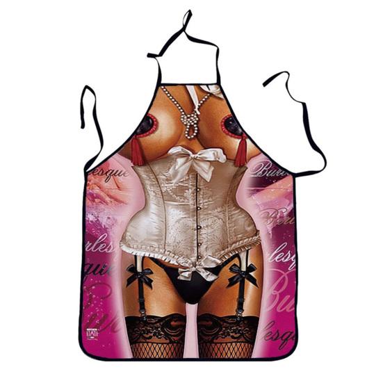 Cute Apron Sturdy Ornamental Convenient Kitchen Apron Sleeveless Unisex Baking Sexy Pattern Apron Apron Kitchen Accessories CDN