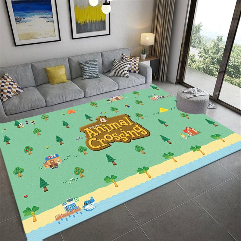 Animal Crossing Anime Carpet Rug for Living Room Bedroom Home Sofa Decoration,Kids play Non-slip Floor Mat