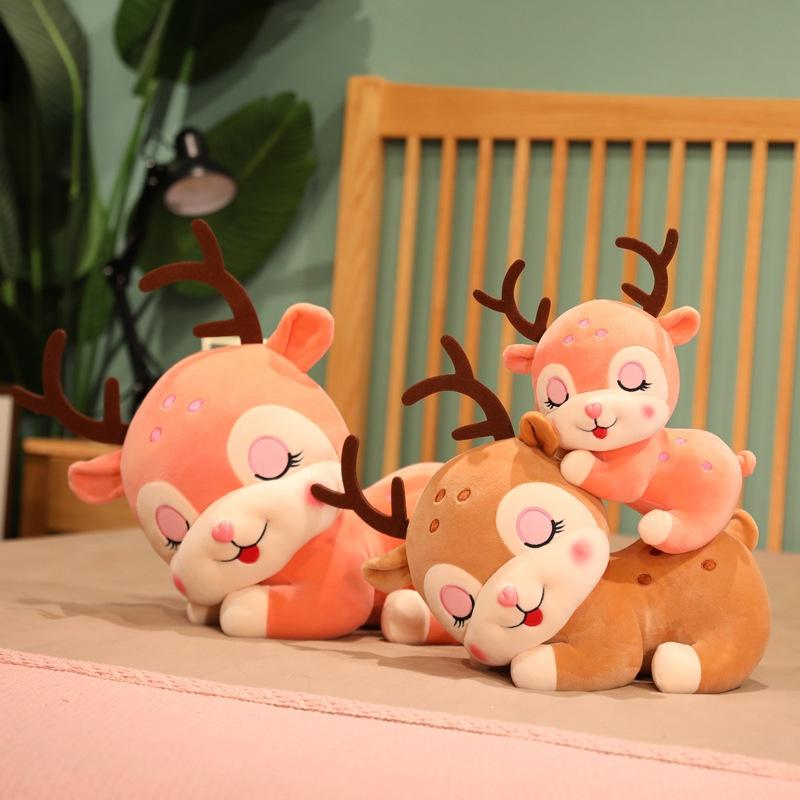 Magical Deer Plush Doll Fluffy Stuffed Animal Water Crystal Super Soft Ideal Gift For Teenagers And Adults