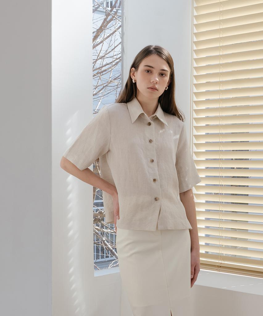 YOUNESS Linen Basic Shirt_Bg