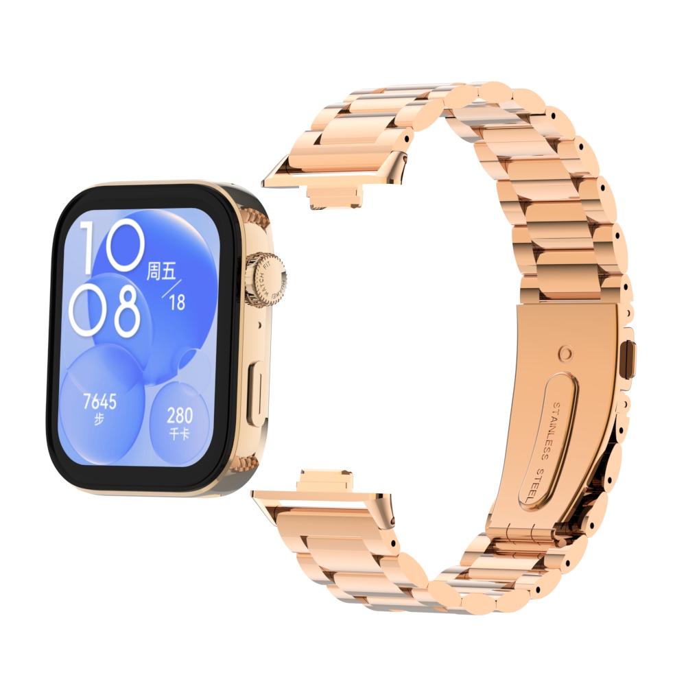 Ремешок из нержавеющей стали для Huawei Watch Fit 3, сменный металлический ремешок, быстрый браслет-браслет для Huawei Fit 3 Smartwatch Corrrea