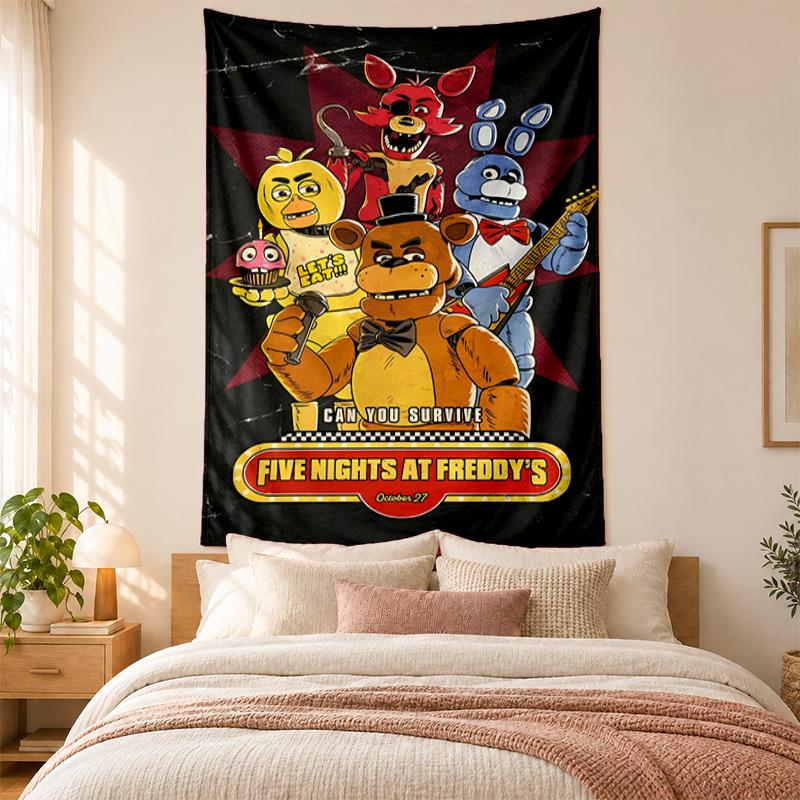 Five nights at freddy Tapestry highquality for decorating living room bedroom dorm walls ideal as bedroom wallart orholiday gift