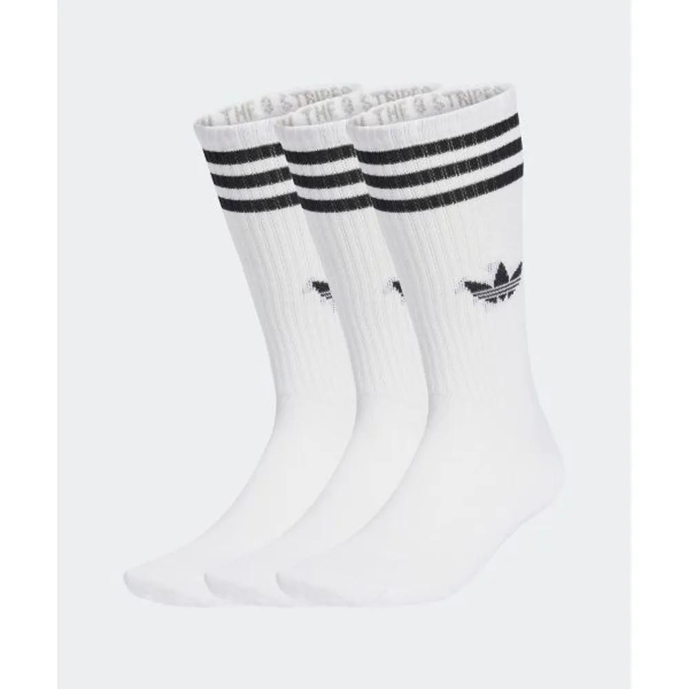 adidas 3-Stripe High Crew Socks 3 Pairs - White JV7416 5229308