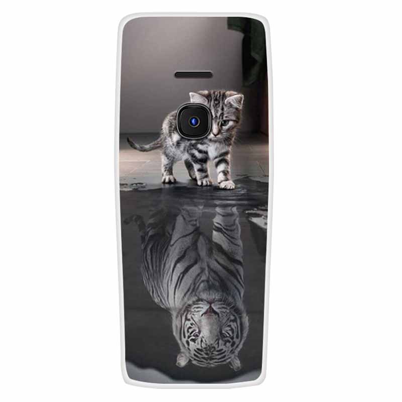 Для Nokia 8210 4G Чехол Мягкий Силикон Сова Волк Модный Задние Крышки для Nokia 6300 4G Чехлы Красиво Расписанный Мраморный Защитные Сумки