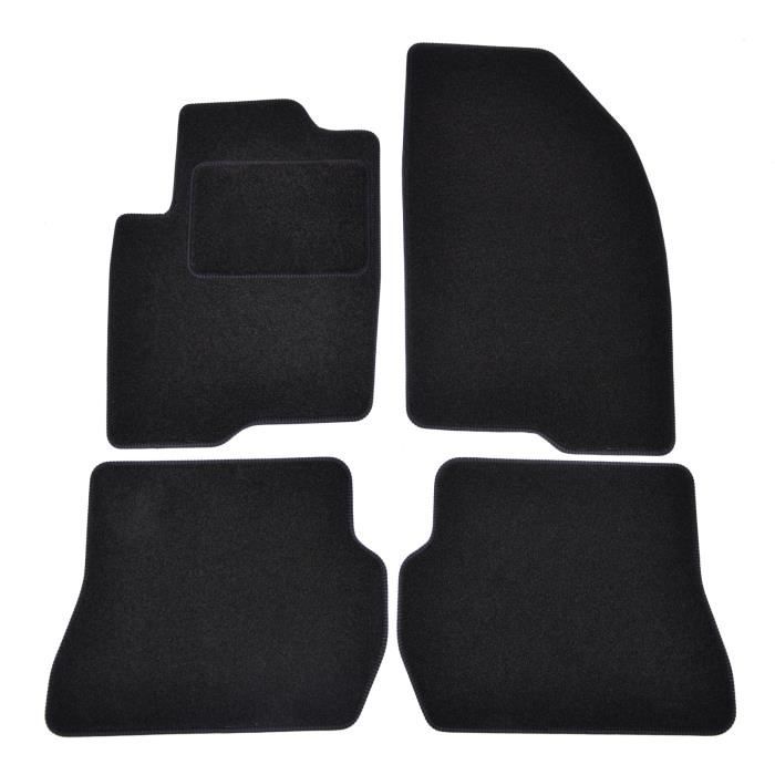 Tapis de sol - Mazda - 2 - Velours noir - 4 pièces - Ajustement précis